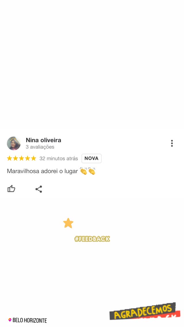 Avaliação no Google