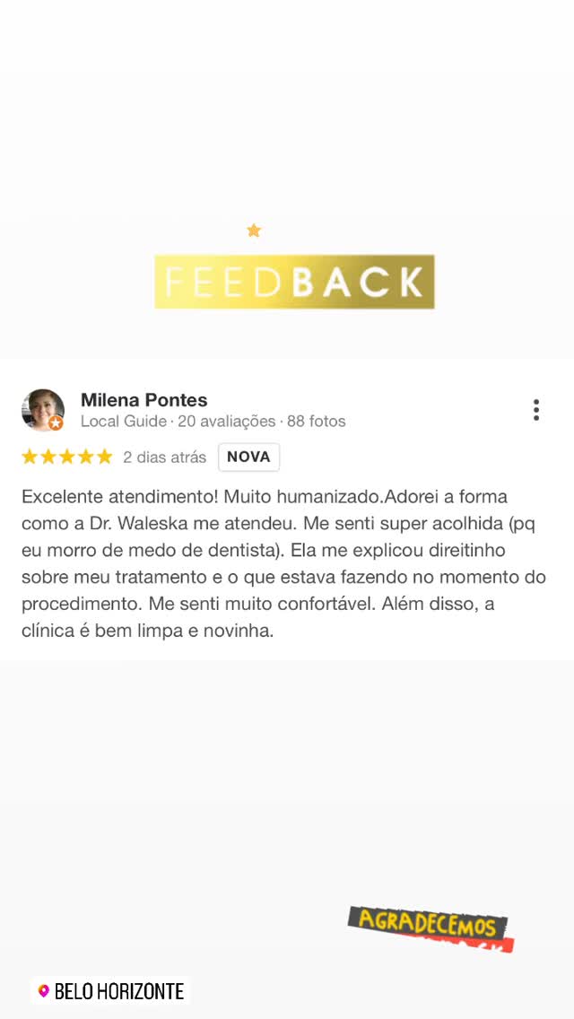 Avaliação no Google